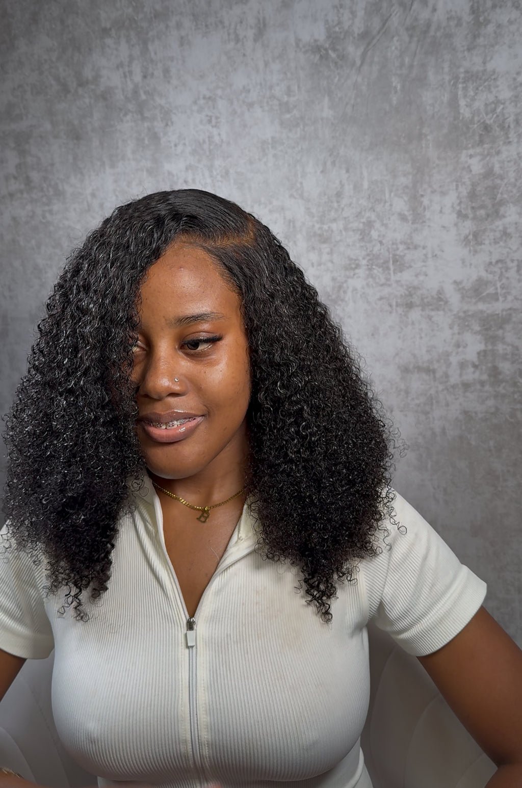 Transparent Kinky Curly Frontal Wigs